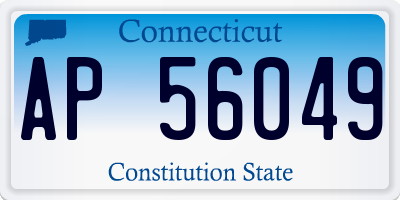 CT license plate AP56049