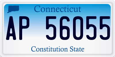 CT license plate AP56055