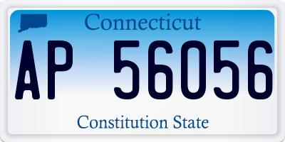 CT license plate AP56056