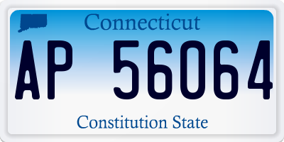 CT license plate AP56064