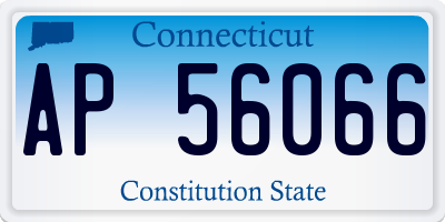 CT license plate AP56066