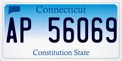 CT license plate AP56069