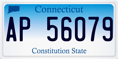 CT license plate AP56079