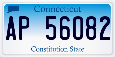 CT license plate AP56082