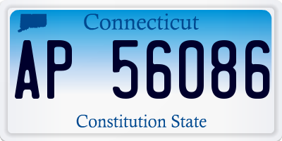 CT license plate AP56086