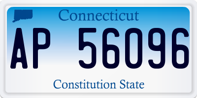 CT license plate AP56096