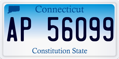 CT license plate AP56099