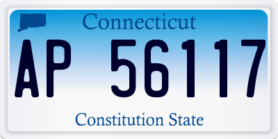 CT license plate AP56117