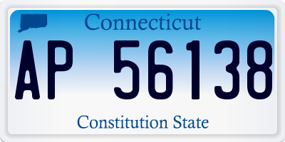 CT license plate AP56138