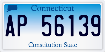 CT license plate AP56139