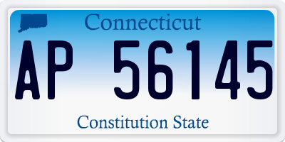 CT license plate AP56145