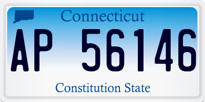 CT license plate AP56146