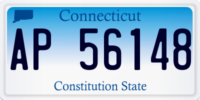 CT license plate AP56148