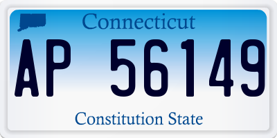 CT license plate AP56149