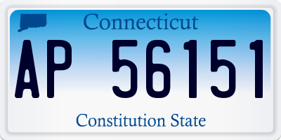 CT license plate AP56151