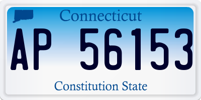 CT license plate AP56153