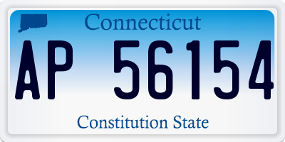 CT license plate AP56154