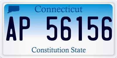CT license plate AP56156