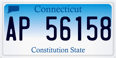 CT license plate AP56158