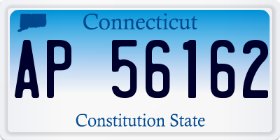 CT license plate AP56162