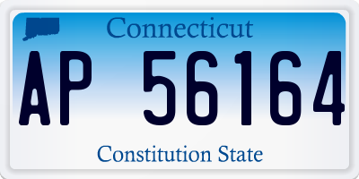 CT license plate AP56164