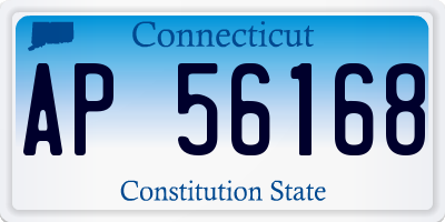 CT license plate AP56168