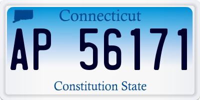 CT license plate AP56171