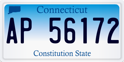 CT license plate AP56172