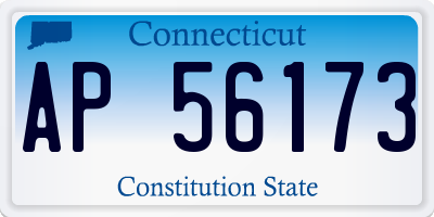 CT license plate AP56173