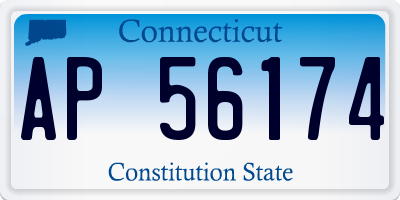 CT license plate AP56174