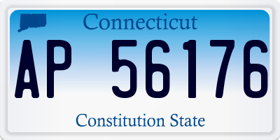 CT license plate AP56176