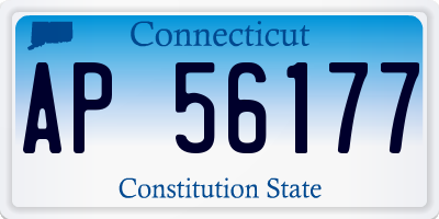 CT license plate AP56177