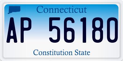 CT license plate AP56180