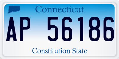 CT license plate AP56186