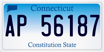 CT license plate AP56187