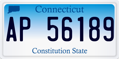 CT license plate AP56189