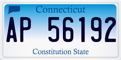 CT license plate AP56192