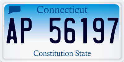 CT license plate AP56197
