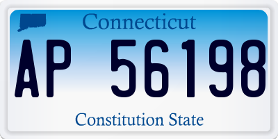 CT license plate AP56198