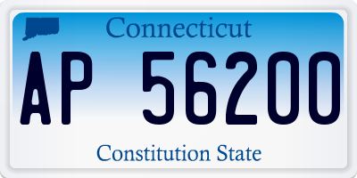 CT license plate AP56200