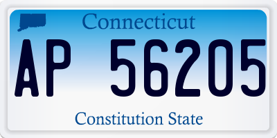 CT license plate AP56205