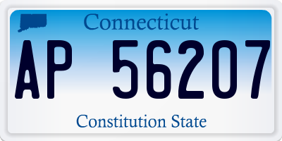 CT license plate AP56207