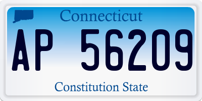 CT license plate AP56209