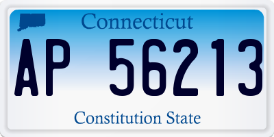 CT license plate AP56213