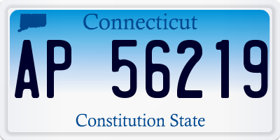 CT license plate AP56219