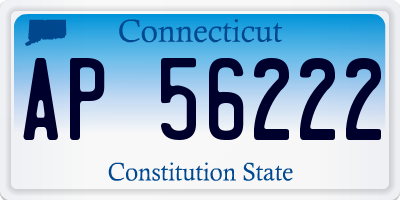 CT license plate AP56222