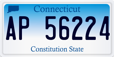 CT license plate AP56224