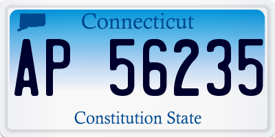 CT license plate AP56235