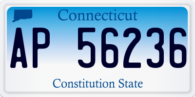 CT license plate AP56236