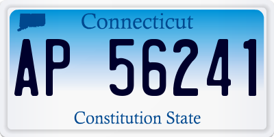 CT license plate AP56241